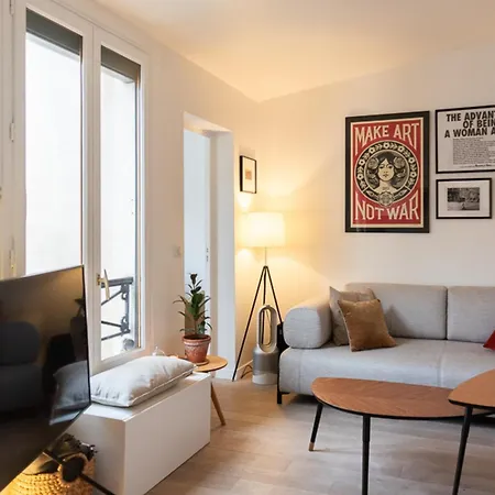 Comfortable T2 - Sacre Coeur View Lägenhet
